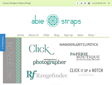 Tablet Screenshot of abiestraps.com